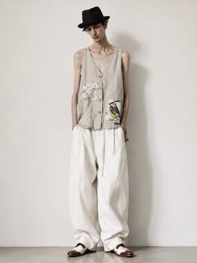 CRAM oversized bird vest